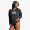 Women's Daisy Rainbow Long Sleeve Rashguard -Clothes Style Shop Daisy Rainbow Womens Long Sleeve Rashguard LG12909C 1 lg