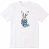 Men's Bunny Peace ScarfCrusher Tee -Clothes Style Shop Mens Bunny Peace Scarf Short Sleeve Crusher Tee 77026 1 lg