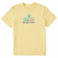 Men's Can We High Five?Crusher Tee