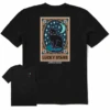 Men's Clean Lucky Stars Black Cat TarotCrusher Tee -Clothes Style Shop Mens Clean Lucky Stars Black Cat Tarot Short Sleeve Crusher Tee 123132 1 lg