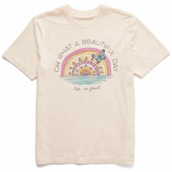 Men's Dreamy Beautiful Day Butterfly RainbowCrusher Tee