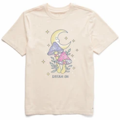 Men's Dreamy Dream On Moon & MushroomsCrusher Tee