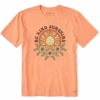 Men's Groovy Be Kind Sunshine SunCrusher Tee -Clothes Style Shop Mens Groovy Be Kind Sunshine Sun Short Sleeve Crusher Tee 123114 1 lg