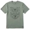 Men's Groovy Butterfly Yin YangCrusher Tee -Clothes Style Shop Mens Groovy Butterfly Yin Yang Short Sleeve Crusher Tee 123110 1 lg