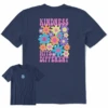 Men's Groovy Kindness Hits DifferentCrusher Tee -Clothes Style Shop Mens Groovy Kindness Hits Different Short Sleeve Crusher Tee 123125 1 lg