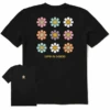 Men's Groovy Smiley DaisiesCrusher Tee -Clothes Style Shop Mens Groovy Smiley Daisies Short Sleeve Crusher Tee 123133 1 lg