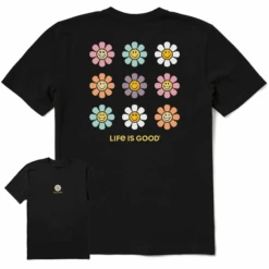 Men's Groovy Smiley DaisiesCrusher Tee