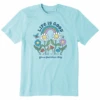 Men's Grow Your Own Way Happy Flowers Short SleeveTee -Clothes Style Shop Mens Grow Your Own Way Happy Flowers Short Sleeve CrusherLITE Tee 106671 1 lg