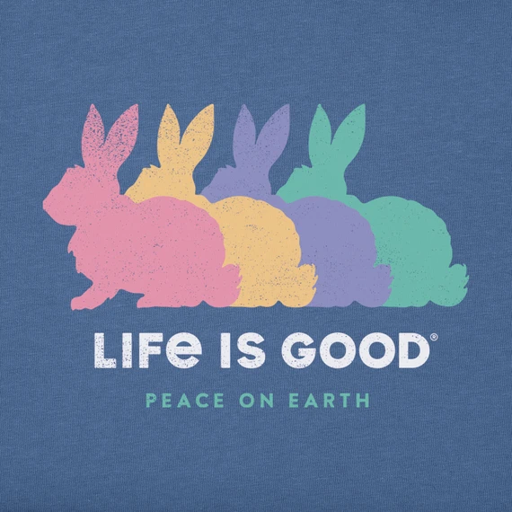 Men's Peace On Earth BunniesCrusher Tee 4 Men's Peace On Earth BunniesCrusher Tee - Image 2