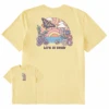 Men's Sunrise ButterflyCrusher Tee -Clothes Style Shop Mens Sunrise Butterfly Short Sleeve Crusher Tee 123129 1 lg