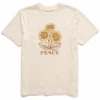 Men's Woodcut Peace SunflowersCrusher Tee -Clothes Style Shop Mens Woodcut Peace Sunflowers Short Sleeve Crusher Tee 124482 1 lg