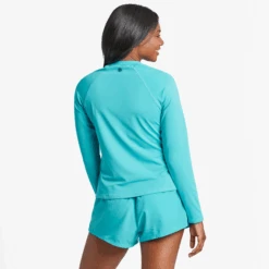 Women's Sea Turtle Long Sleeve Rashguard -Clothes Style Shop Sea Turtle Womens Long Sleeve Rashguard LG12905C 3 lg