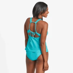 Clothes Style Shop -Clothes Style Shop Spectrum Palm Womens High Neck Tankini Swimsuit Top LG12405T 3 lg