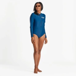Women's Three Daisies Long Sleeve One Piece Rashguard Swimsuit 9 Women's Three Daisies Long Sleeve One Piece Rashguard Swimsuit -Clothes Style Shop Three Daisies Womens Long Sleeve One Piece Rashguard Swimsuit LG12101 4 lg