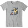 Women's Campfire Dog Short Sleeve Tee -Clothes Style Shop Womens 2005 Camp Dog Short Sleeve CrusherLITE Tee 102935 1 lg