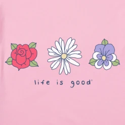 Women's 3 Quirky Flowers Rose Daisy Pansy Sleeveless High-LowTank -Clothes Style Shop Womens 3 Quirky Flowers Rose Daisy Pansy Sleeveless HighLow CrusherLITE Tank 118446 2 lg