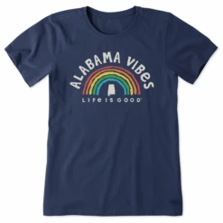 Women's Alabama Rainbow Vibes Crusher Tee