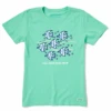 Women's All Together Now Fish Short SleeveTee -Clothes Style Shop Womens All Together Now Fish Short Sleeve Crusher Tee 91985 1 lg