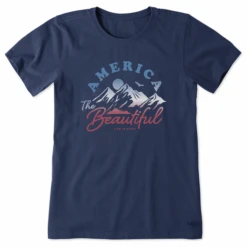 Women's America The Beautiful Mountain Short SleeveTee