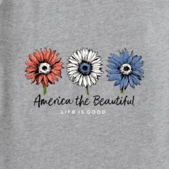 Women's America The Beautiful Sunflowers Sleeveless High-LowTank -Clothes Style Shop Womens America the Beautiful Sunflowers Sleeveless HighLow CrusherLITE Tank 105807 2 lg