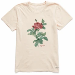 Women's Antique Rose Painting Short SleeveTee