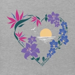 Women's Beach Flowers Sleeveless High-Low Crusher Tank -Clothes Style Shop Womens Beach Flowers Sleeveless HighLow Crusher Tank 99868 2 lg