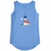 Women's Beach Lighthouse Sleeveless High-LowTank