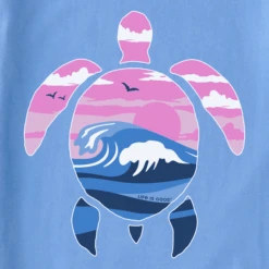 Women's Beach Turtlescape Sleeveless High-LowTank -Clothes Style Shop Womens Beach Turtlescape Sleeveless HighLow Crusher Tank 111297 2 lg