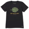 Women's Beer Makes Me Hoppy Crusher Tee -Clothes Style Shop Womens Beer Makes Me Hoppy Crusher Tee 71517 1 lg
