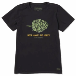 Women's Beer Makes Me Hoppy Crusher Tee