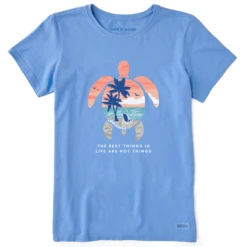 Women's Best Things Sea Turtle Beach Short SleeveTee