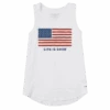 Women's Big Flag High-Low Crusher Tank