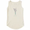 Women's Bunch Of Lavender Sleeveless High-Low Crusher Tank