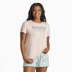 Women's Butterfly Trio Lightweight Sleep Tee