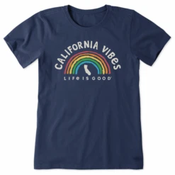 Women's California Rainbow Vibes Crusher Tee