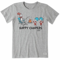 Women's Cat In The Hat Campfire Smores Short SleeveTee