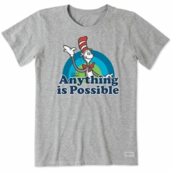 Women's Cat In The Hat Rainbow Short SleeveTee