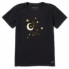 Women's Celestial Believe In MiraclesCrusher Tee -Clothes Style Shop Womens Celestial Believe in Miracles Short Sleeve Crusher Tee 109054 1 lg