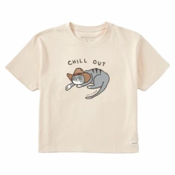 Women's Chill Out CatBoxy Crusher Tee