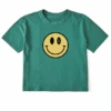 Women's Clean & HappyBoxy Crusher Tee -Clothes Style Shop Womens Clean Happy Short Sleeve Boxy Crusher Tee 123975 1 lg