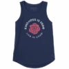 Women's Clean Kindness Is Free Rose Sleeveless High-Low Crusher Tank