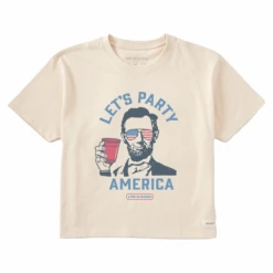 Women's Clean Let's Party AbeBoxy Crusher Tee