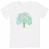 Women's Colorful Floral Tree Short Sleeve Tee -Clothes Style Shop Womens Colorful Floral Tree Crusher Lite Crew 94264 1 lg