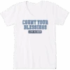 Women's Count Your Blessings Athletic Crusher Vee -Clothes Style Shop Womens Count Your Blessings Athletic Crusher Vee 70655 1 lg