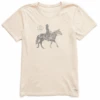 Womens Cowgirl Tapestry Crusher Tee -Clothes Style Shop Womens Cowgirl Tapestry Crusher Tee 80337 1 lg