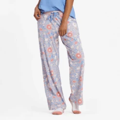 Women's Daisy Wildflower Pattern Snuggle Up Sleep Pant