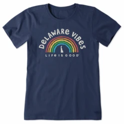 Women's Delaware Rainbow Vibes Crusher Tee
