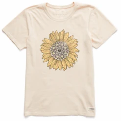 Women's Detailed Sunflower Short SleeveTee