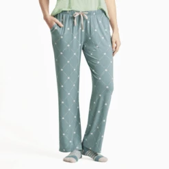 Women's Diamond Seashell Pattern Lightweight Sleep Pant
