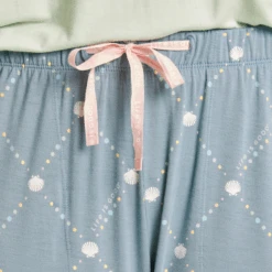 Women's Diamond Seashell Pattern Lightweight Sleep Pant -Clothes Style Shop Womens Diamond Seashell Pattern Lightweight Sleep Pant 89115 3 lg